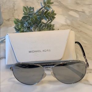 Michael Kors Womens Fiji MK 1003 Metal Aviators